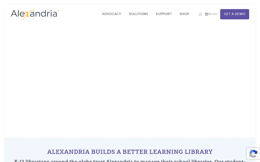 Alexandria homepage