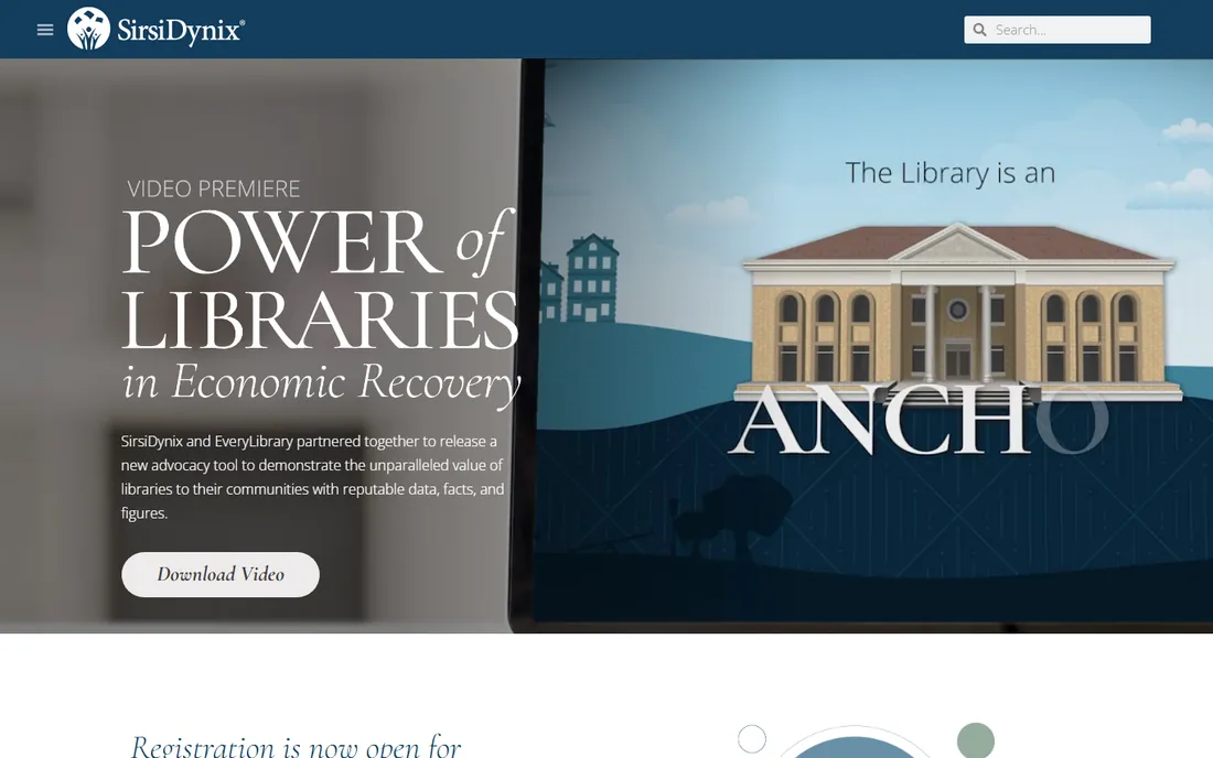 SirsiDynix Symphony homepage