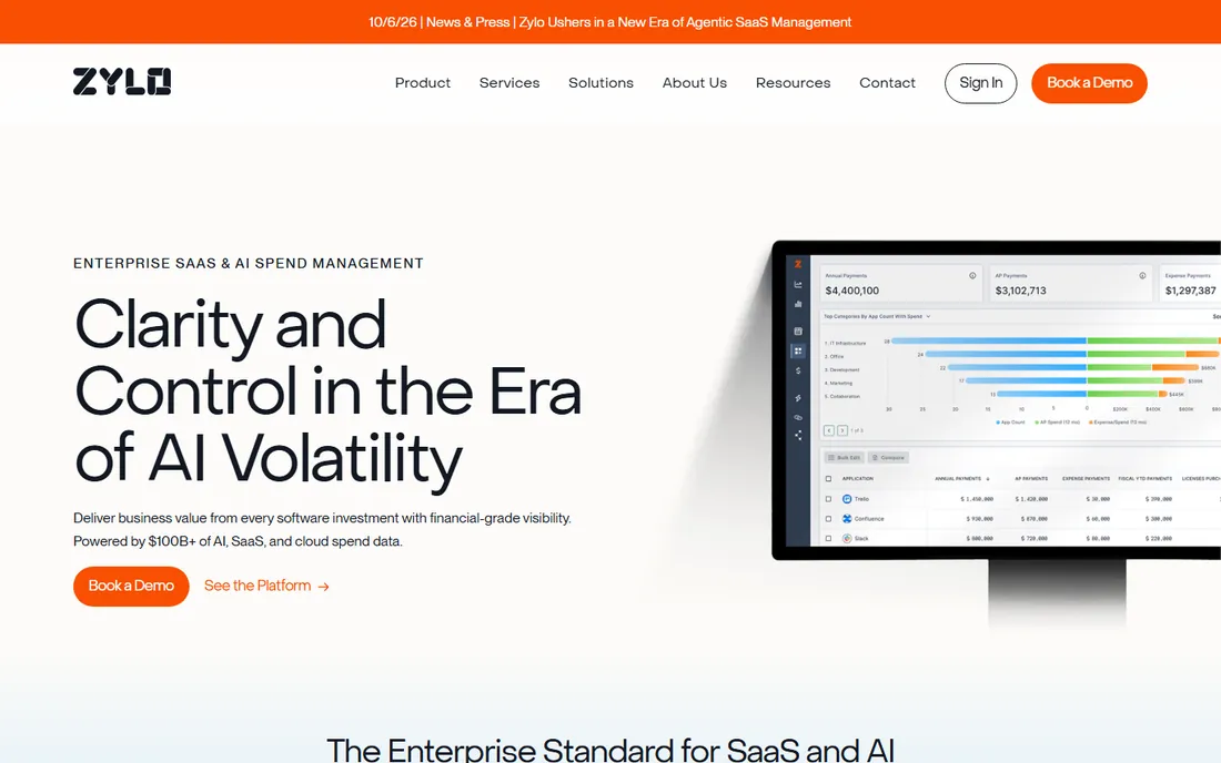 Zylo homepage