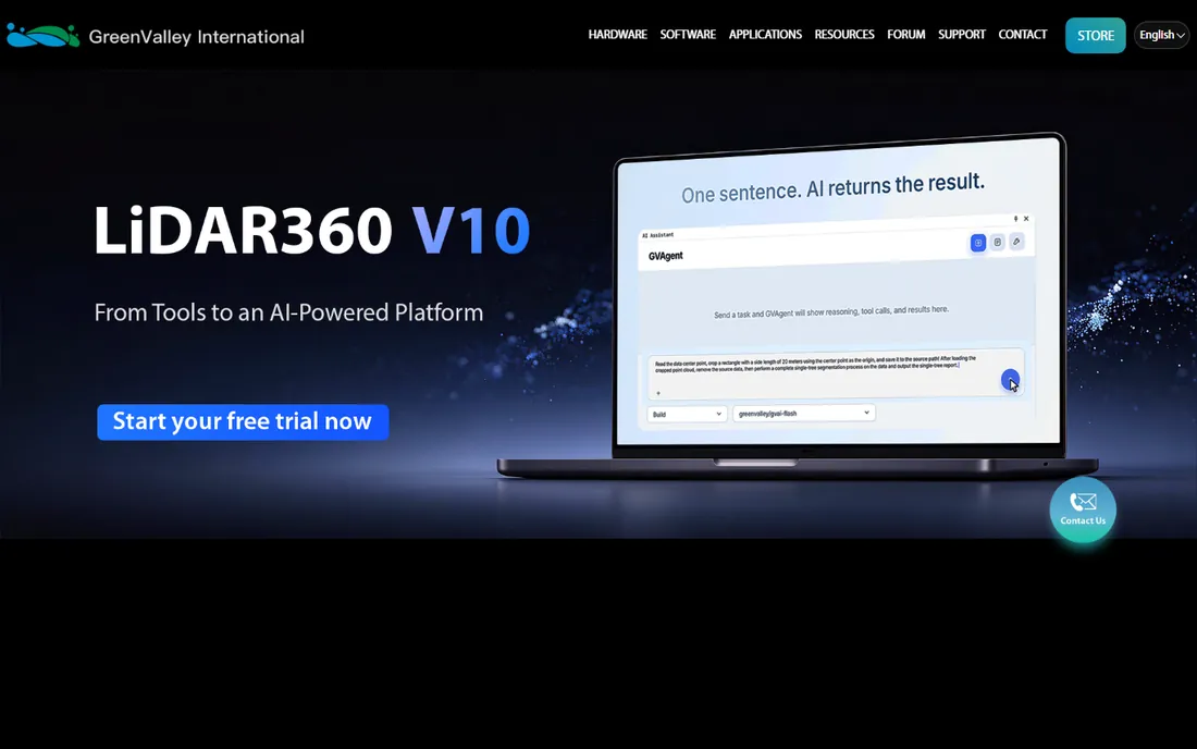 LiDAR360 homepage
