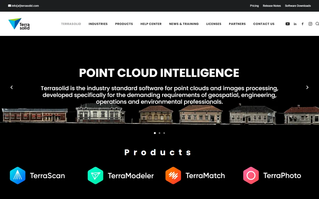 TerraScan homepage