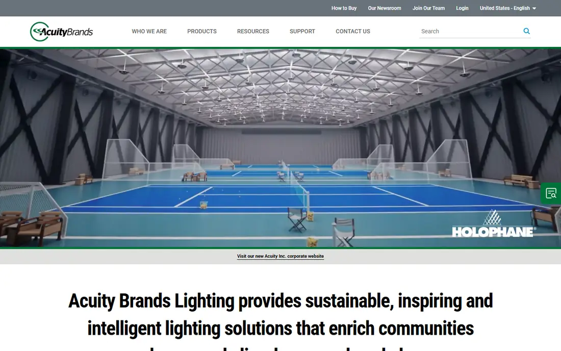 Acuity Brands homepage
