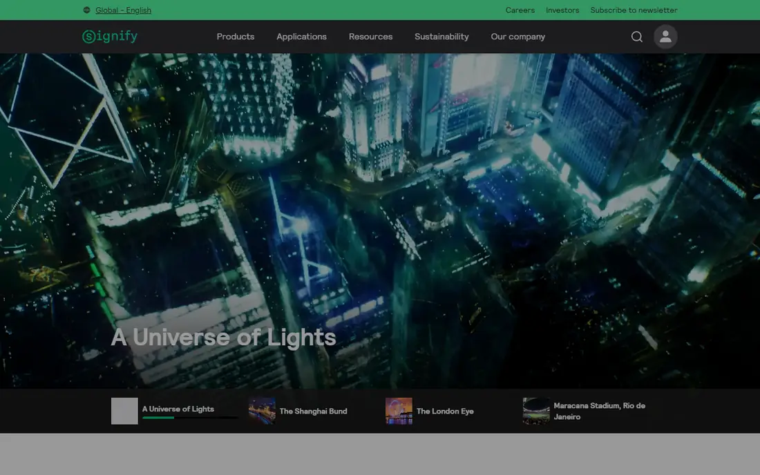 Signify homepage