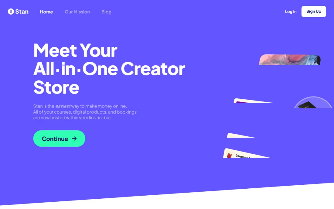 Stan Store homepage