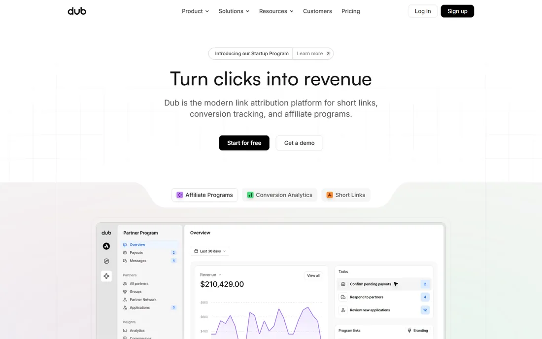 Dub homepage