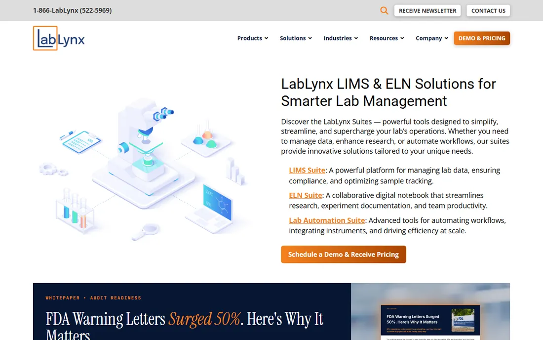 LabLynx homepage