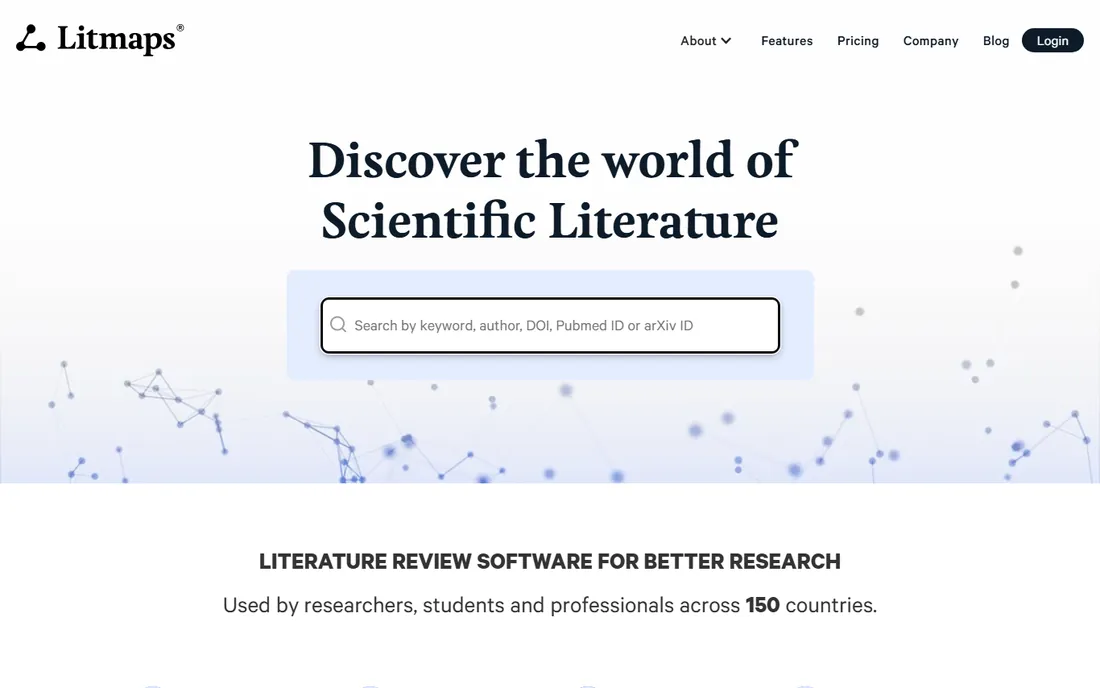Litmaps homepage