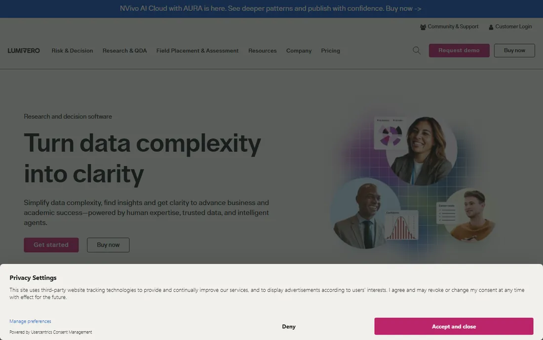 NVivo homepage