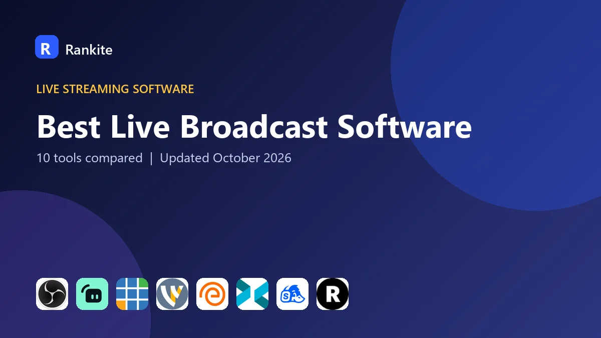 Best Live Broadcast Software in 2026: 10 Tools Compared