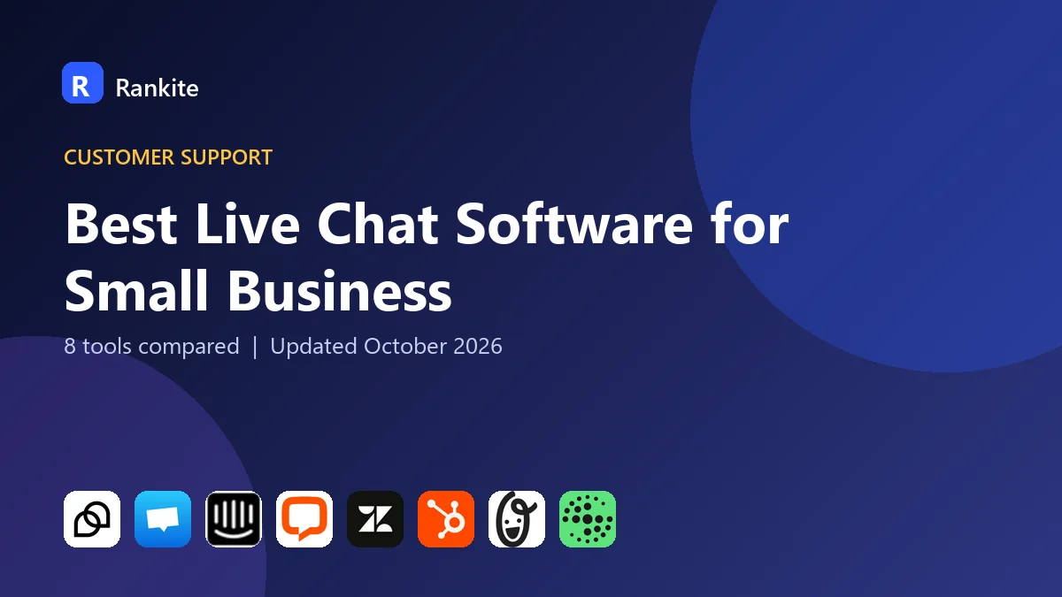 Best Live Chat Software for Small Business in 2026: 8 Tools Compared