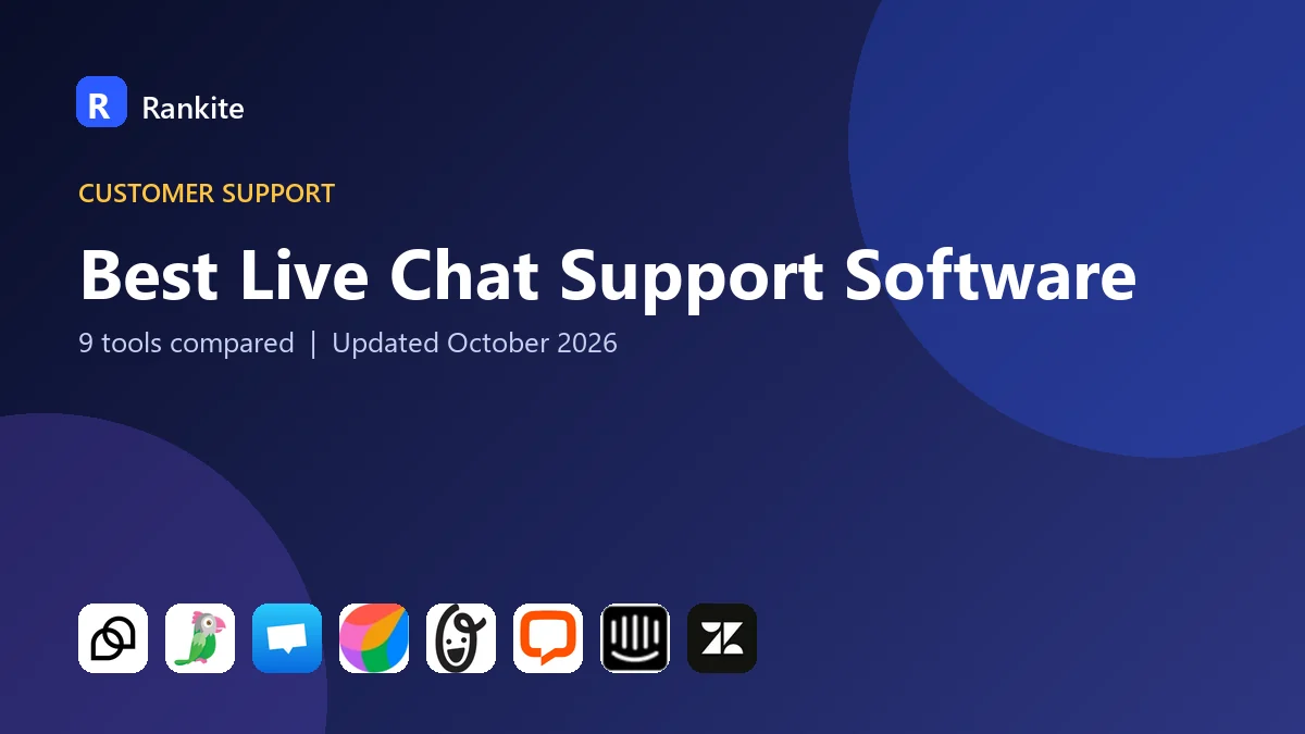 Best Live Chat Support Software in 2026: 9 Tools Compared