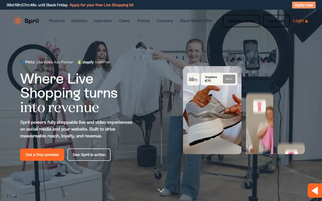 Sprii homepage