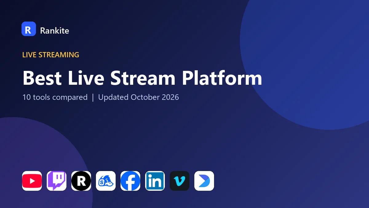 Best Live Stream Platform in 2026: 10 Tools Compared