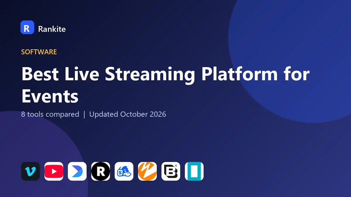 Best Live Streaming Platform for Events in 2026: 8 Platforms Compared