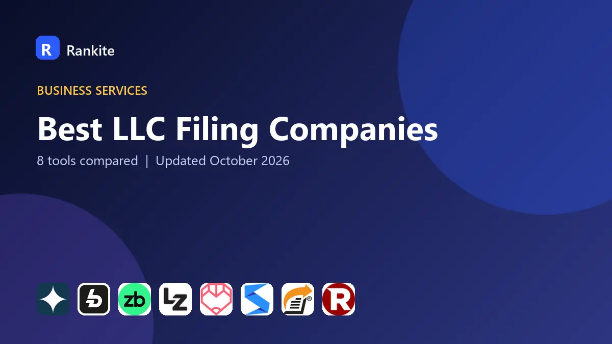 Best LLC Filing Companies in 2026: 8 Tools Compared