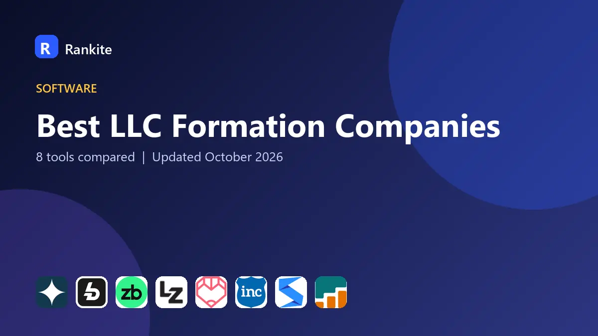 Best LLC Formation Companies in 2026: 8 Services Compared