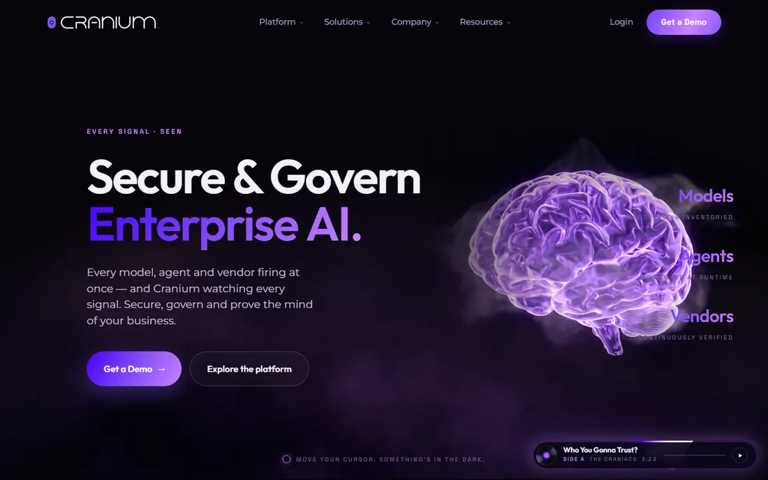 Cranium AI homepage