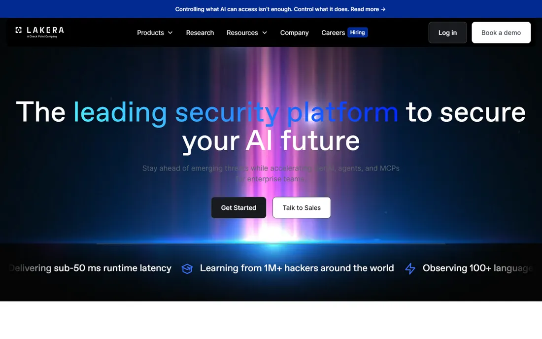Lakera homepage