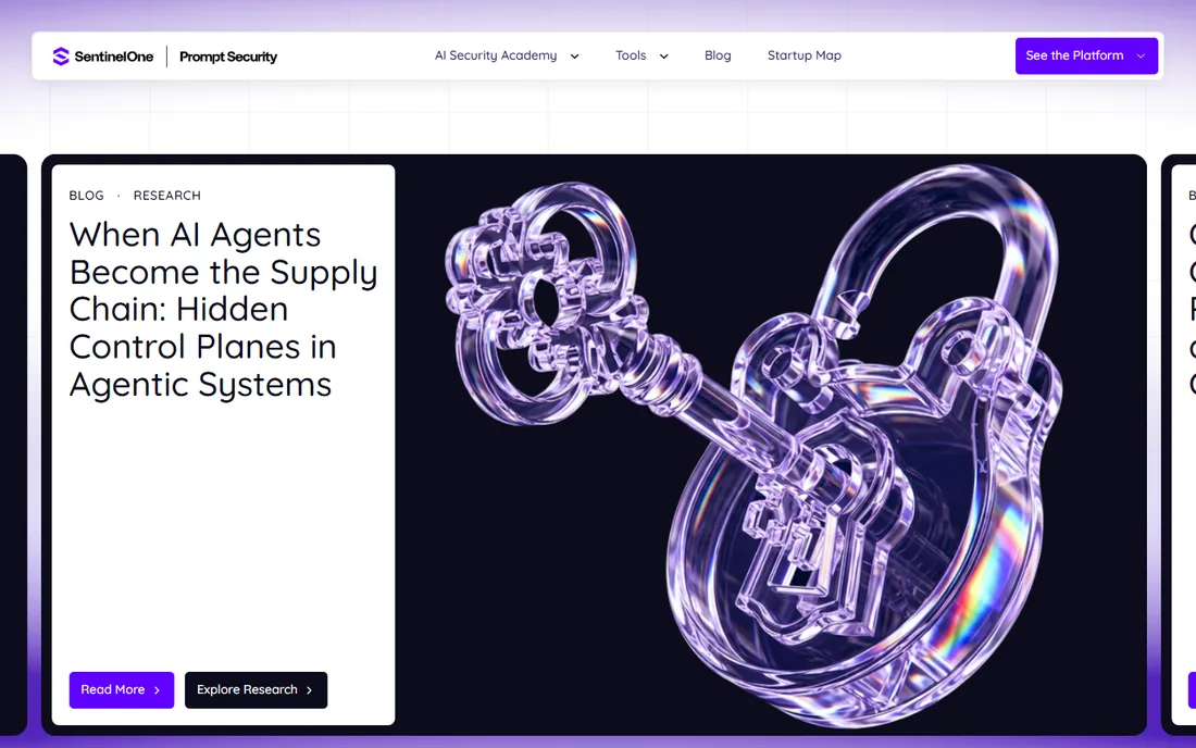 Prompt Security homepage