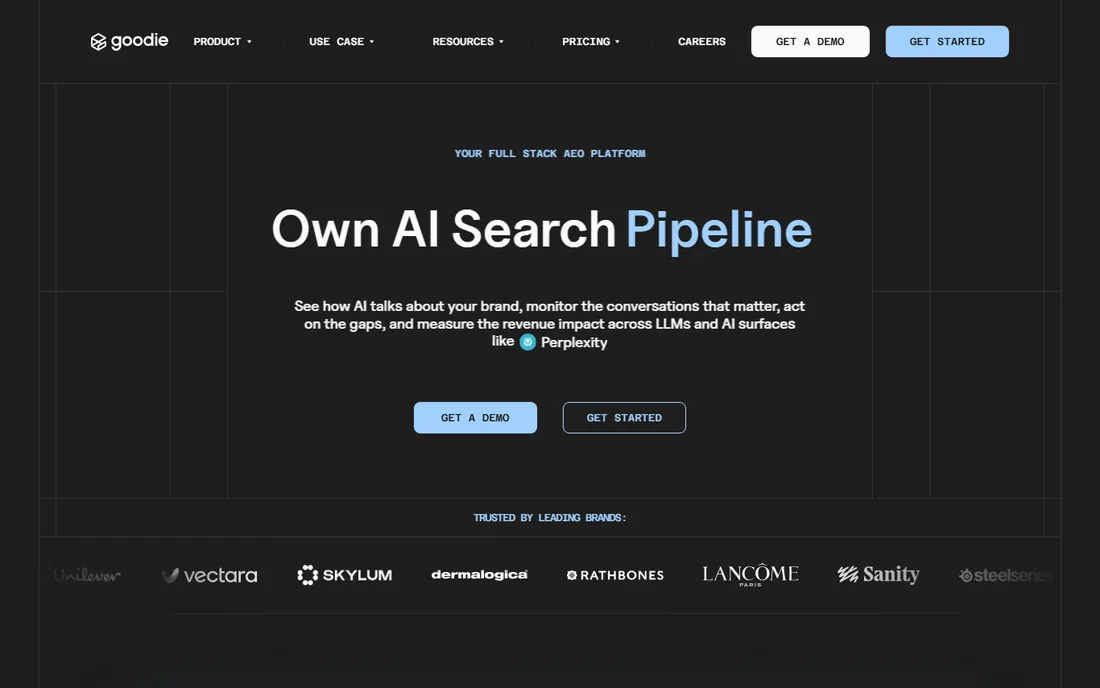 Goodie AI homepage