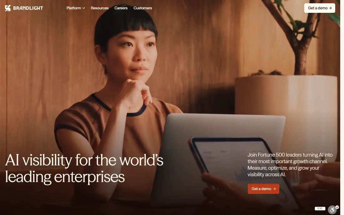 Brandlight homepage