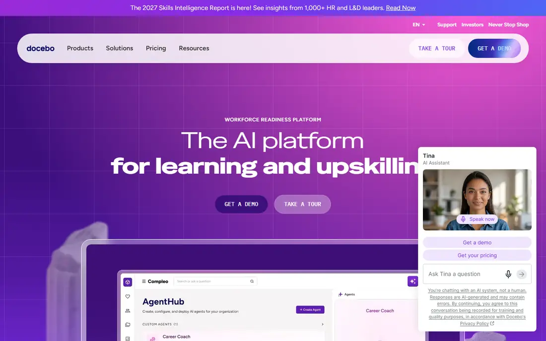 Docebo homepage
