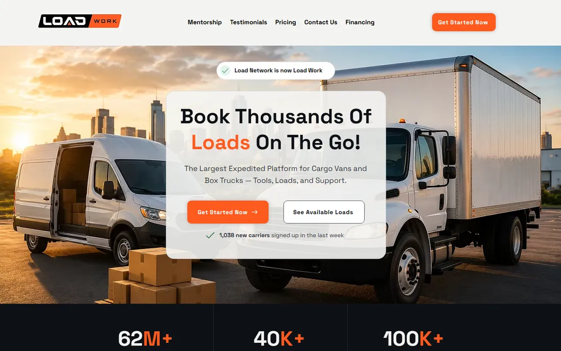 Load Work homepage