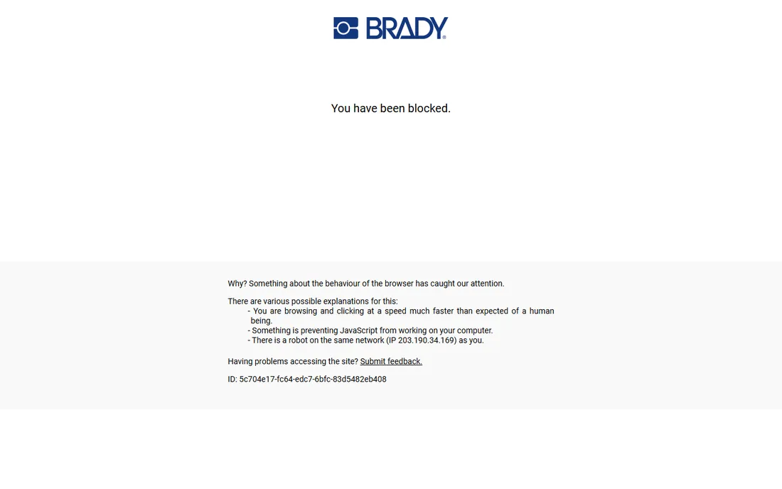 Brady LINK360 homepage