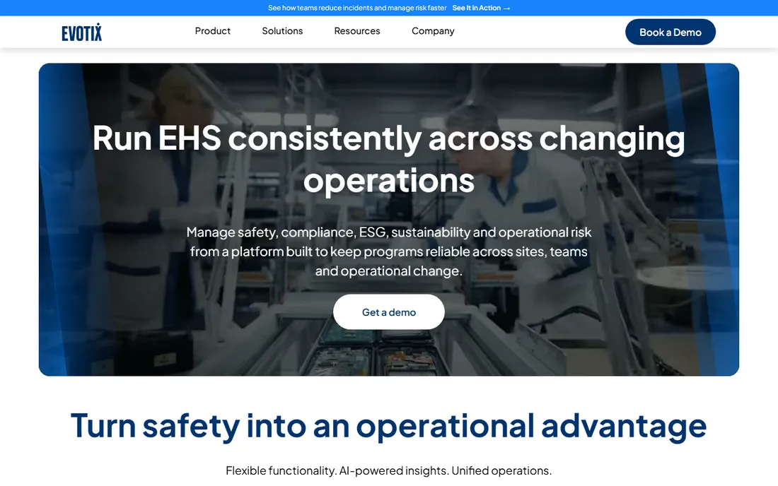 Evotix homepage