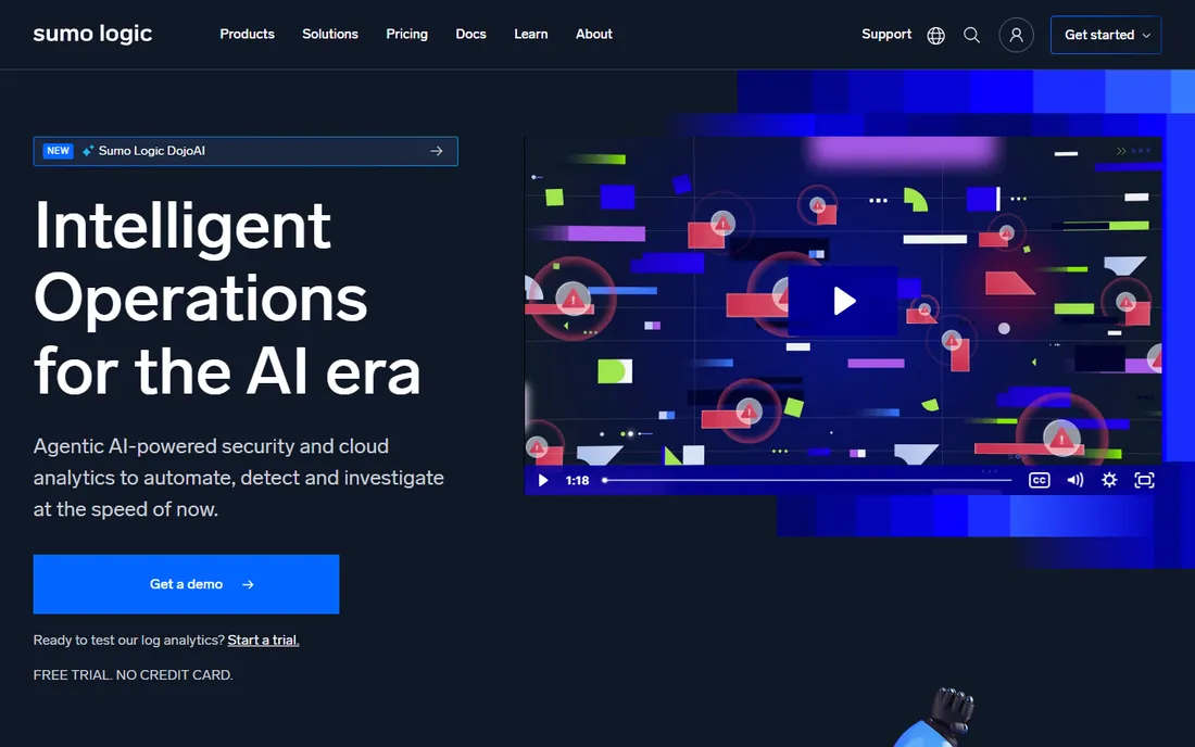 Sumo Logic homepage