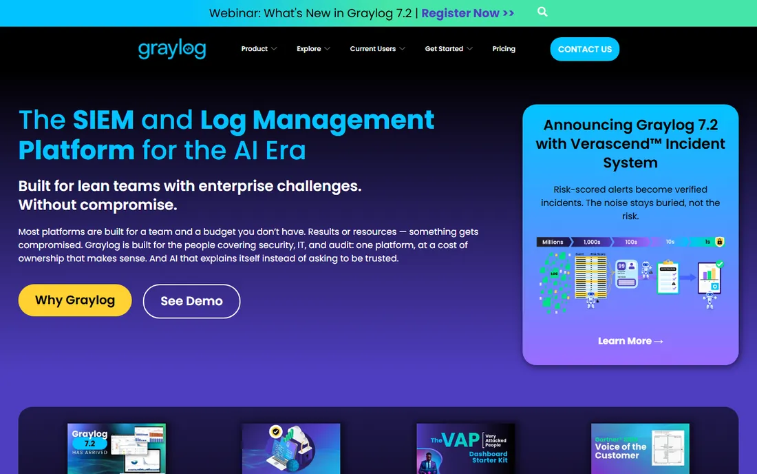 Graylog homepage