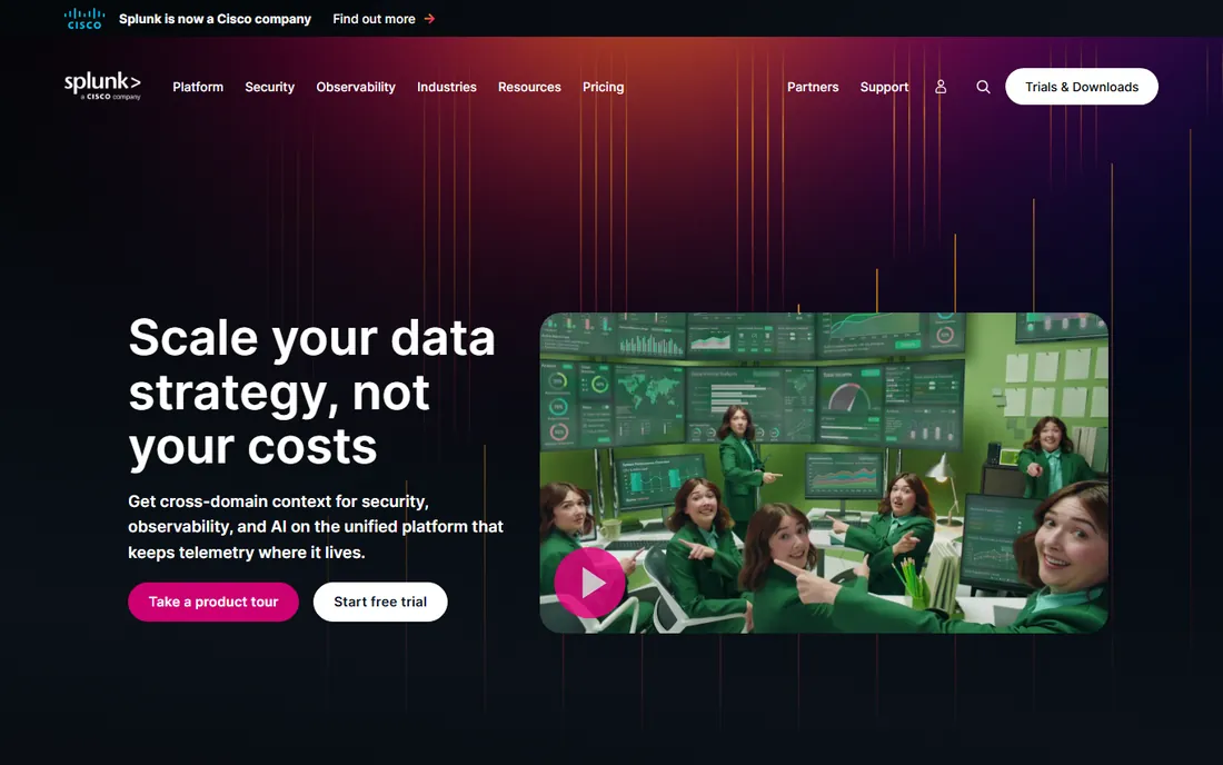 Splunk homepage