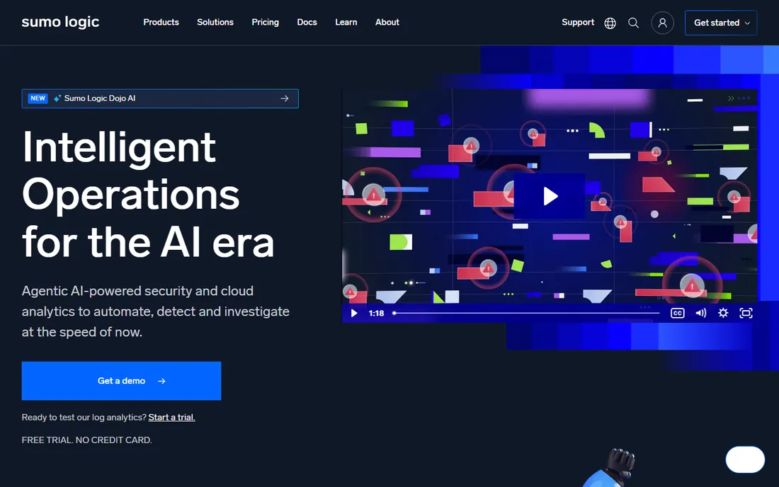 Sumo Logic homepage