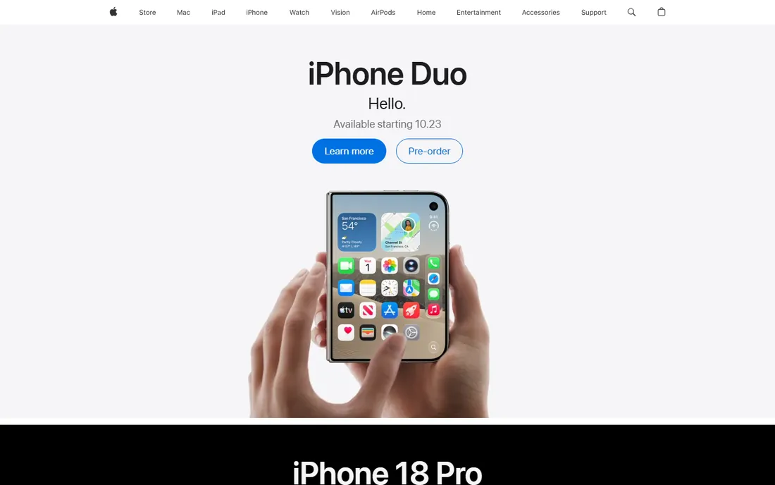 Apple Motion homepage