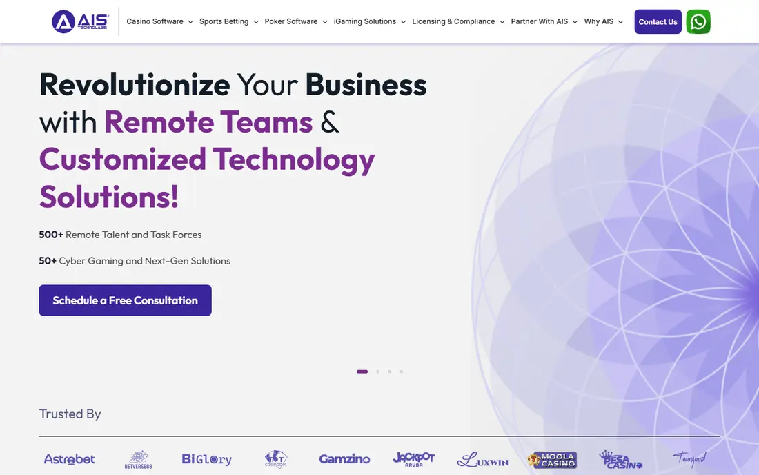 AIS Technolabs homepage