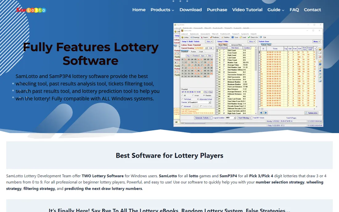SamLotto homepage