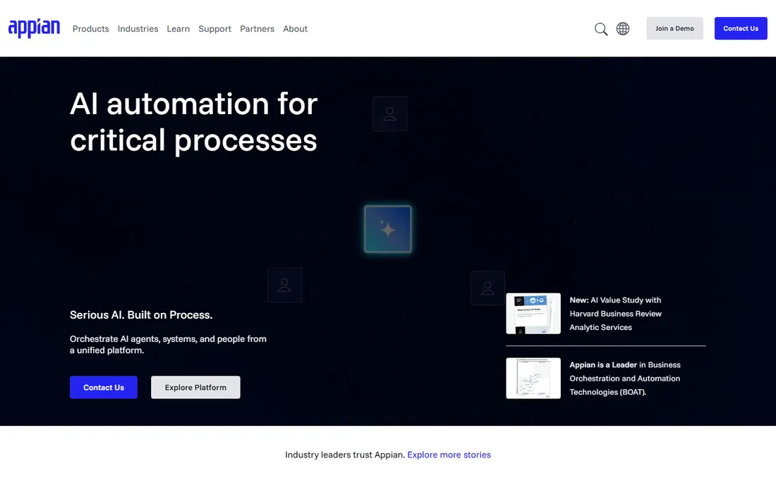 Appian homepage