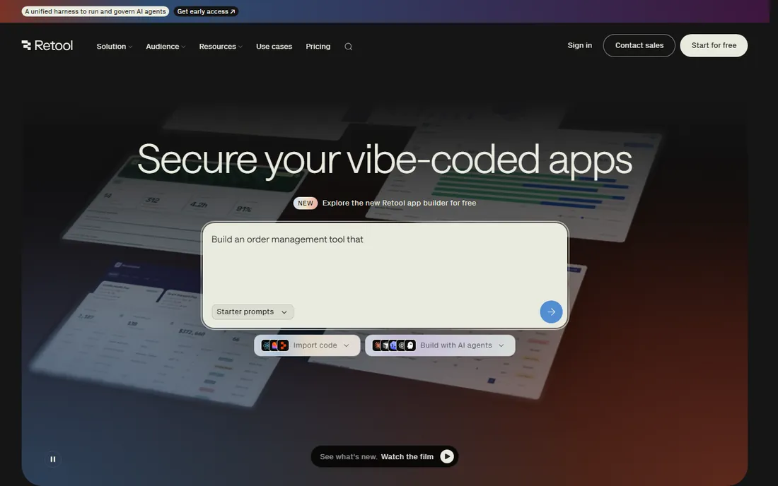 Retool homepage