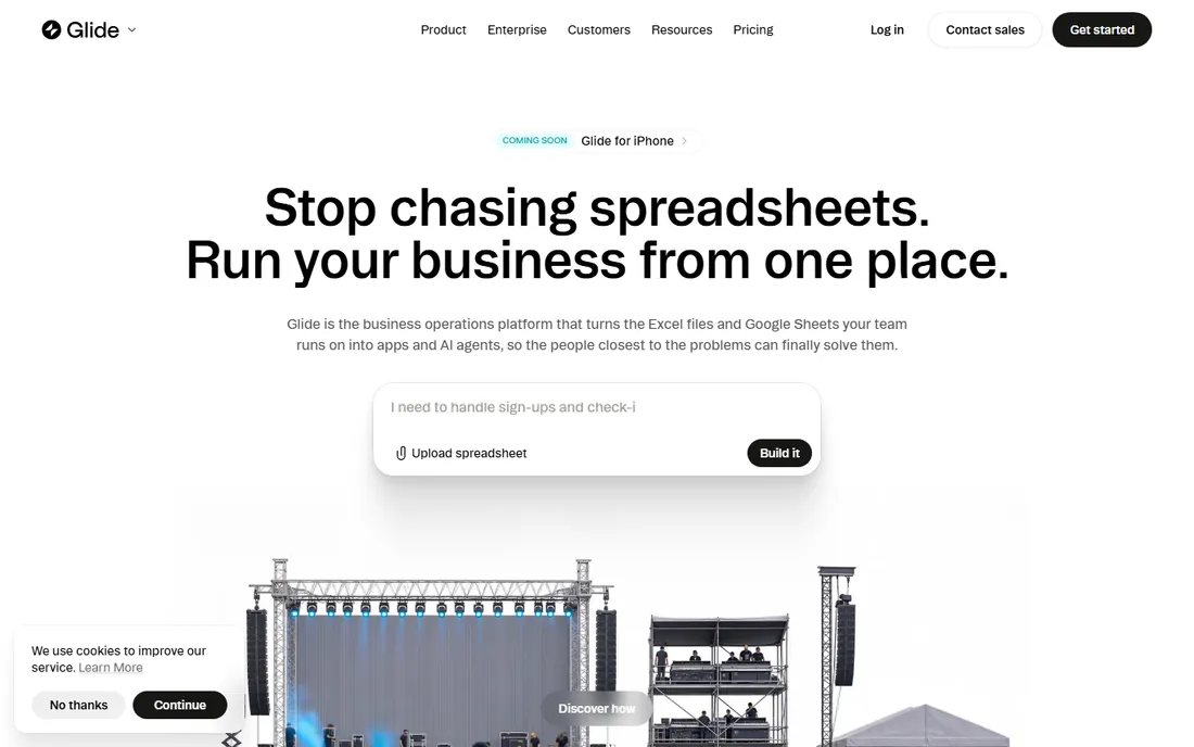 Glide homepage