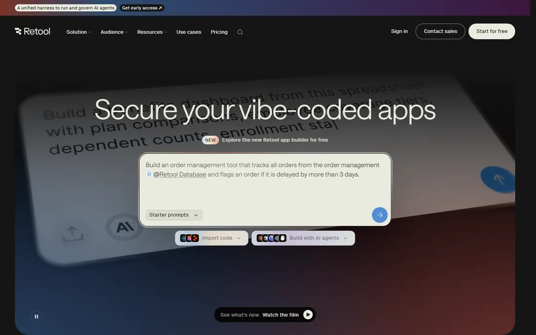 Retool homepage
