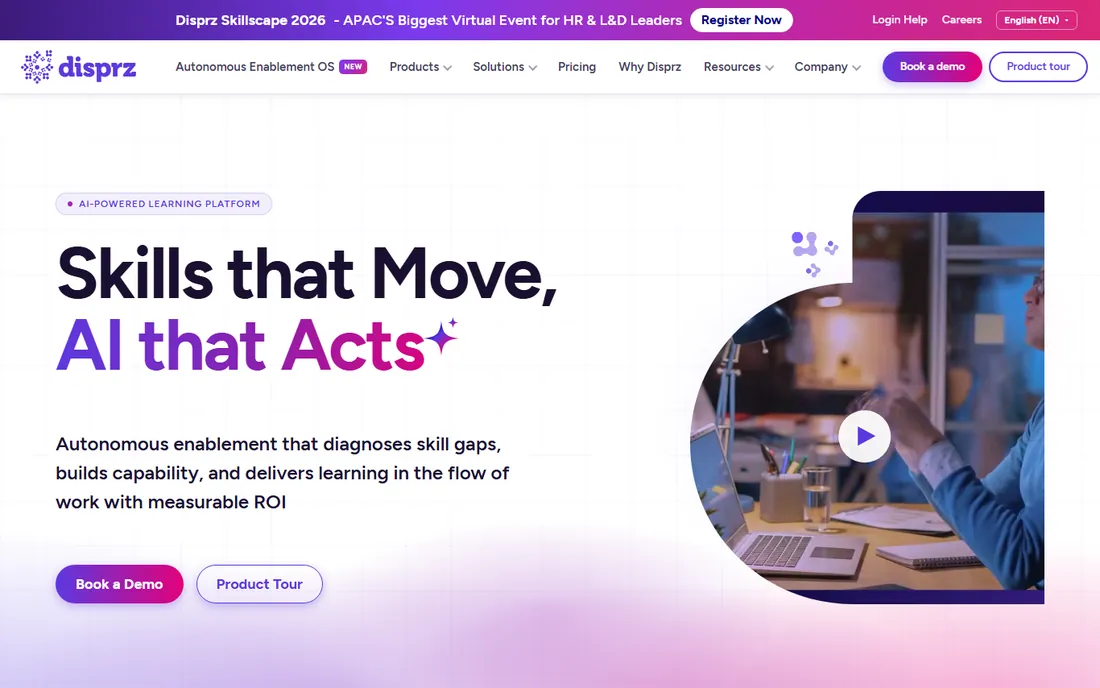 Disprz homepage