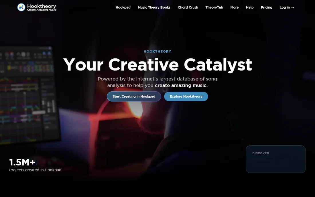 Hookpad homepage