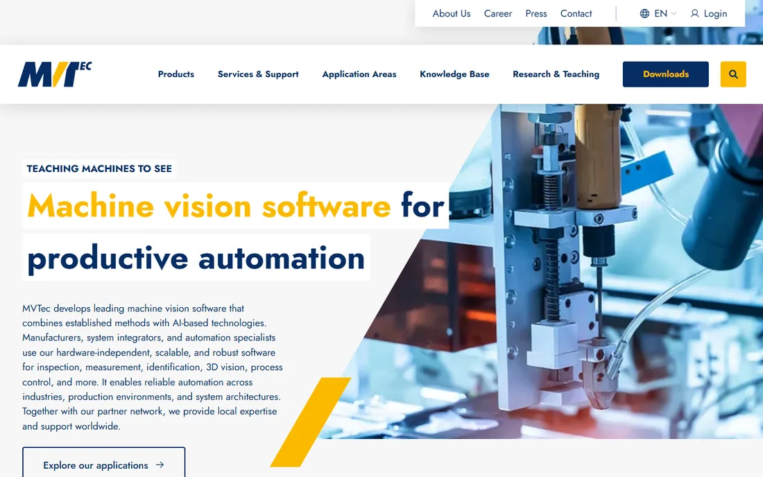 MVTec HALCON homepage