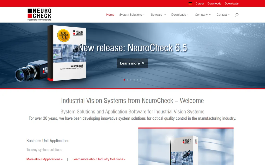 NeuroCheck homepage