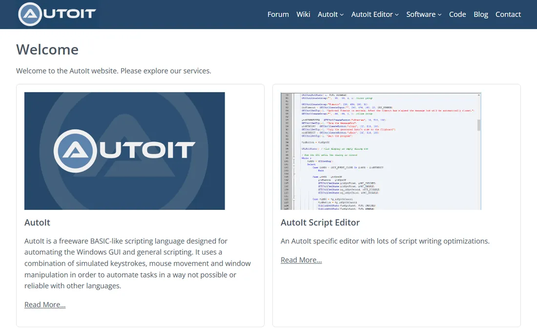 AutoIt homepage