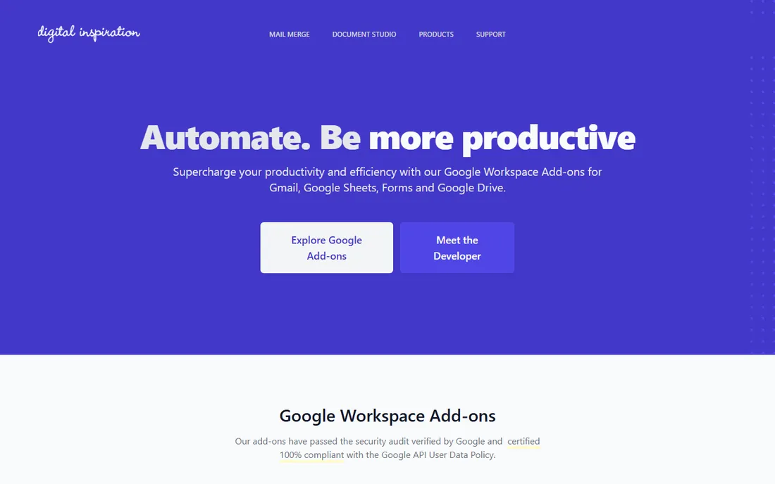 Document Studio homepage