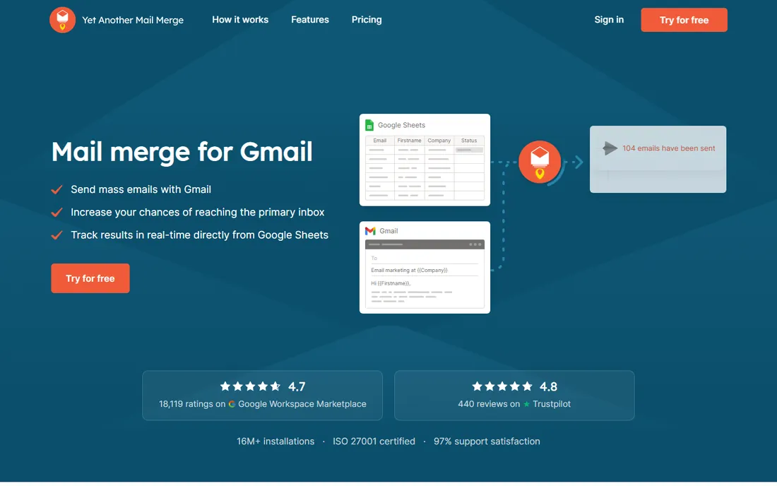 YAMM (Yet Another Mail Merge) homepage