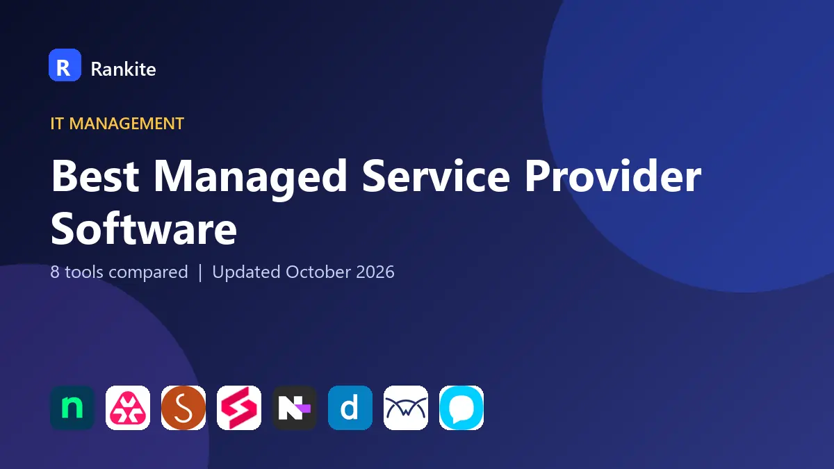 Best Managed Service Provider Software in 2026: 8 Tools Compared