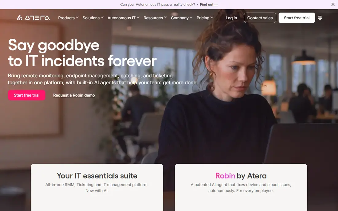 Atera homepage
