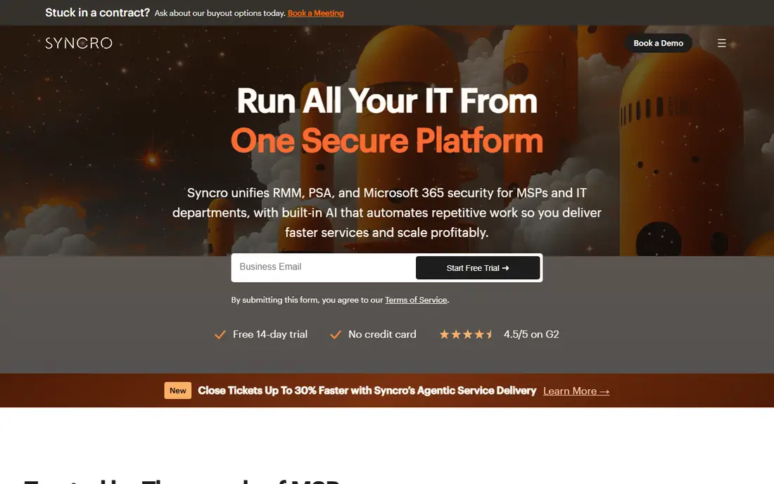 Syncro homepage